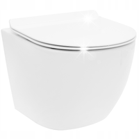 MISA WC PODWIESZANA REA CARLO MINI FLAT TORNADO N RIMLESS BIAŁA WISZĄCA