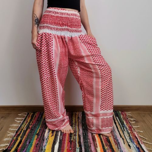 Spodnie Kuloty - Arafaty - Czerwone | Indie na Arena.pl