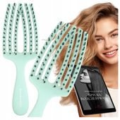 Olivia Garden MINI Szczotka do ROZCZESYWANIA włosów MINT naturalne włosie