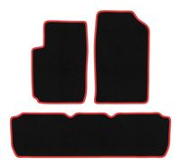 Dywaniki welurowe CARLUX-RED do Citroen Xsara Picasso czarne/czerwone