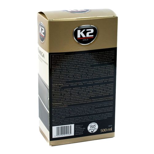 K2 Omega - żel do plastików wewnętrznych 500ml + mikrofibra + gąbka na Arena.pl