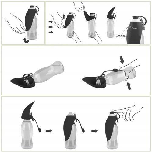 Butelka miska LIŚĆ POIDŁO dla Psa 500ml U008 na Arena.pl