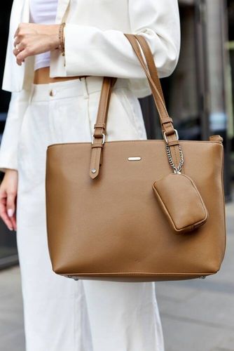 shopperka damska ze skóry ekologicznej z dodatkową portmonetką - rovicky na Arena.pl