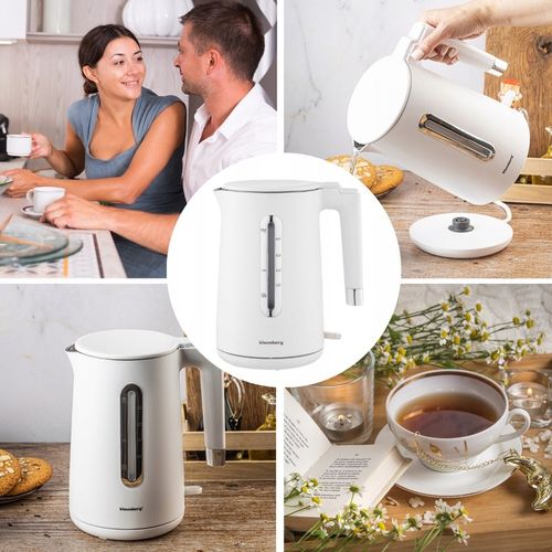 Czajnik elektryczny Klausberg KB-7890 1.7L stal 304 biały filtr 2200W na Arena.pl