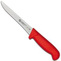 nóż do trybowania mięsa supra colore haccp 160/300 mm - czerwony
