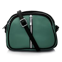 VERA PELLE torebka damska skórzana listonoszka 3 komorowa V463 morska