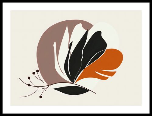 Plakat 55x40cm Elegancja Roślinna na Arena.pl