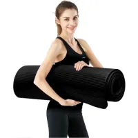 MATA DO ĆWICZEŃ YOGI KARIMATA GRUBA 1CM 183CM DŁUGA DUŻA NBR SOLIDNA