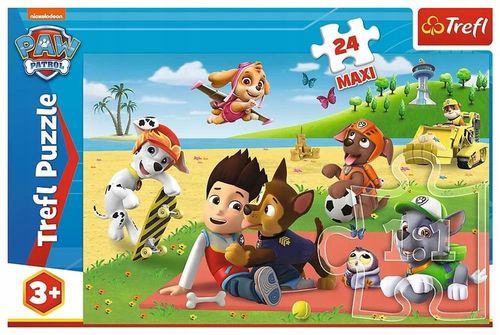 PUZZLE 24 MAXI PSI PATROL ZABAWA NA KOCU TREFL na Arena.pl