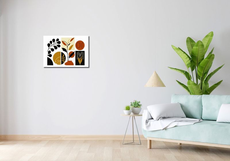 Obraz 60x40cm Kolaż Botaniczny zdjęcie 2