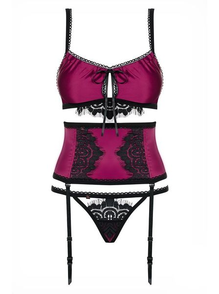 Seksowny Trzyczęściowy Komplet - Obsessive 861-SEG-5 L/XL zdjęcie 3