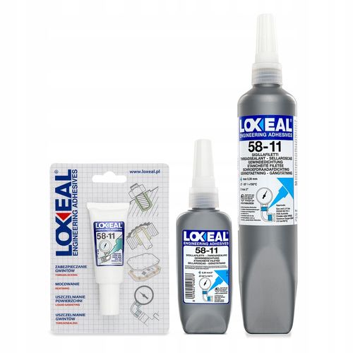 KLEJ USZCZELNIAJĄCY DO GWINTÓW LOXEAL 58-11 WYSOKA LEPKOŚĆ DO GAZÓW 50 ml na Arena.pl