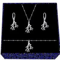 Koralowiec koral srebrny komplet kulkowy srebro 925