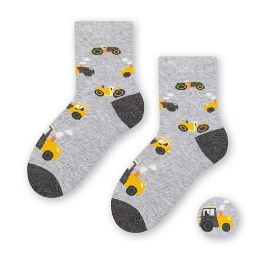 SKARPETY DZIECIĘCE WZOROWANE 014 32-34 wzór - dziewczynka na Arena.pl