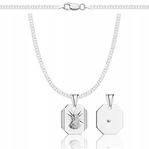 Łańcuszek Srebrny Gucci 2,60 mm z Medalikiem pr 925 Grawer Gratis na Arena.pl