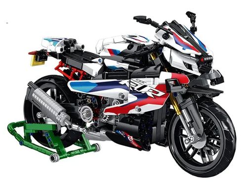 Zestaw Klocków Motocykl Ścigacz Biały 912El. na Arena.pl