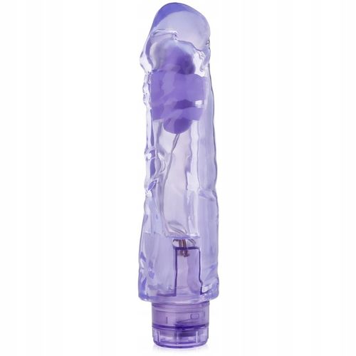 GRUBY 5,5 cm PENIS DILDO Z WIBRACJAMI ŻELOWY DONG DO CIPKI na Arena.pl