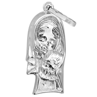 SREBRNY MEDALIK MATKA BOSKA Z DZIECIĄTKIEM SREBRO PRÓBY 925