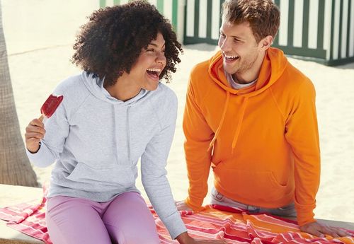 BLUZA Z KAPTUREM - FRUIT OF THE LOOM light na Arena.pl