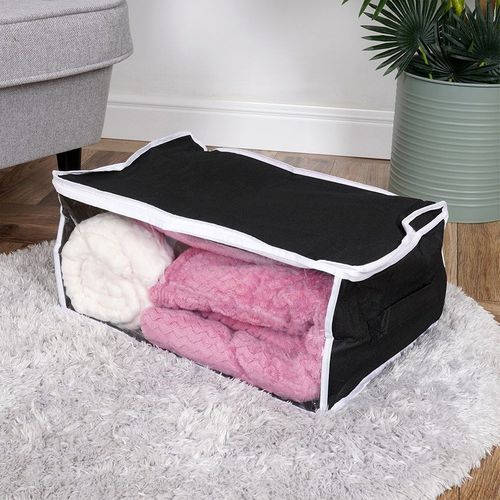 Pokrowiec Organizer Torba na Pościel Koce Poduszki Ubrania Odzież 45x30x20 na Arena.pl