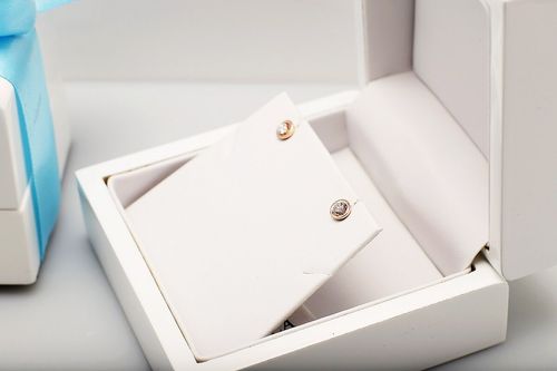 Złote kolczyki KZD5015M - Diament na Arena.pl