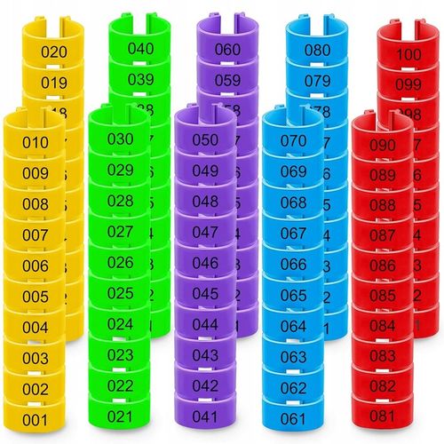 ZNACZNIKI OBRĄCZKI KLIPSY DLA KUR KACZEK GĘSI PTAKÓW 16MM 0.5-2.5kg na Arena.pl