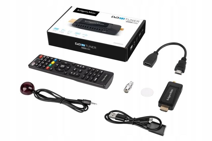 Tuner DVB-T2 KrugerMatz H.265 HEVC dekoder do HDMI zdjęcie 1