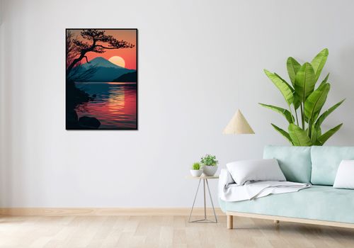 Plakat 67,5x95cm Góra Wieczorem na Arena.pl