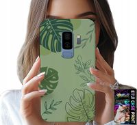 ETUI DO SAMSUNG GALAXY S9 PLUS - ZIELONE LIŚCIE ROŚLINNE WZORY PLECKI
