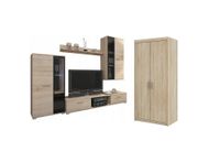 Zestaw Mebli Meblościanka + Szafa Dąb Sonoma