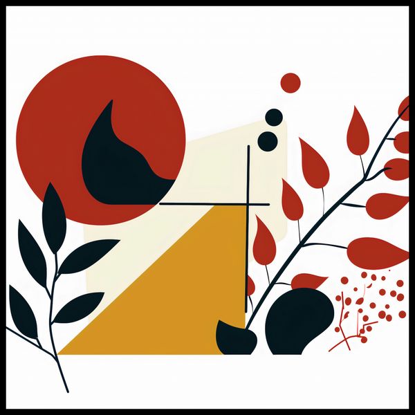 Plakat 100x100cm Ogień i Flora zdjęcie 2