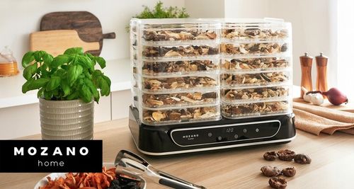 DUŻA SUSZARKA DO GRZYBÓW OWOCÓW WARZYW ZIÓŁ 6 SIT MOCNA 550W ZESTAW na Arena.pl