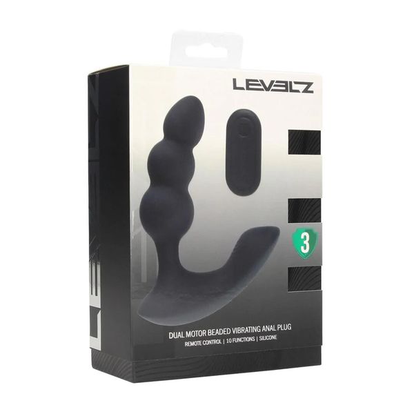 Dual Motor Remote Control Beaded Vibrating Liquid Silicone Prostate Stimul zdjęcie 2