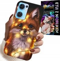 ETUI DO OPPO RENO7 5G - SŁODKI LISEK ZWIERZĘTA LEŚNE CASE +SZKŁO