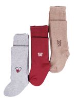 Rajstopy dziewczęce bawełniane we wzory 3PAK 104-110 YOCLUB