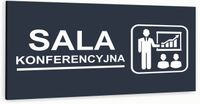 Tabliczka informacyjna ATRACYTOWA aluminiowa SALA KONFERENCYJNA NADRUK UV