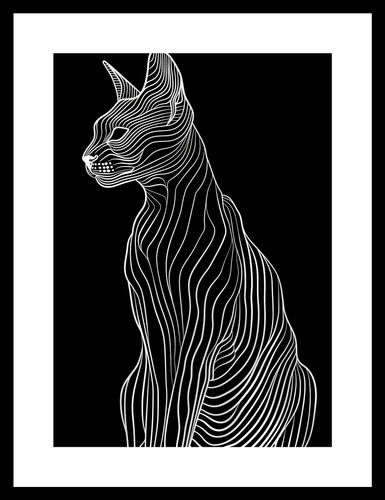 Plakat 21x29,7cm Minimalny Kontur na Arena.pl