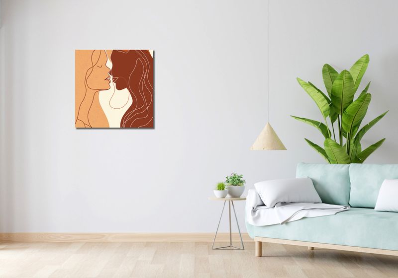 Obraz 60x60cm Zmysłowość Syntez zdjęcie 2