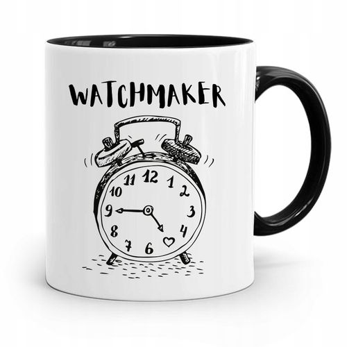Kubek Czarny Dla Zegarmistrza Watchmaker Z Nadrukiem Ze Zdjęciem na Arena.pl