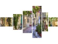 100CM 180CM OBRAZ 6 ELEM DOMY DZIELNICY PLAKA ŚCIENNY