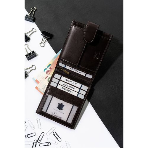 portfel męski minimalistyczny na karty z rfid - rovicky na Arena.pl