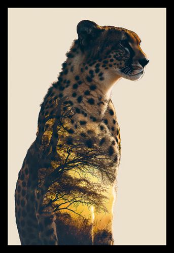 Plakat 20x30cm Gepard Duch Sawanny na Arena.pl