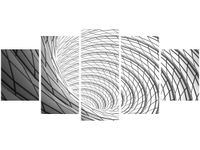 70CM 150CM OBRAZ 5 ELEM SZARY WIR ŚCIENNY