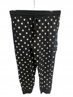 Damskie Spodnie Dresy Disney r. L Czarne w Białe Kropki