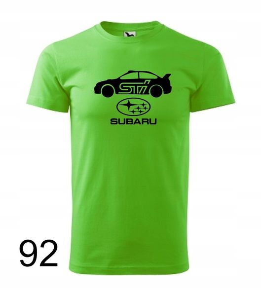 Koszulka męska SUBARU IMPREZA STI kolory zdjęcie 2