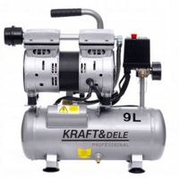 2X Kompresor bezolejowy 9L 550W 8 bar 155 l/min 1380 RPM 230V Kraft&Dele