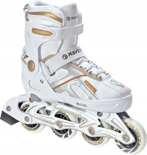 Rolki Regulowane RAVEN Pulse White/Gold 40-43 na Arena.pl
