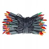 Lampki choinkowe żarówkowe 100 sztuk wewnętrzne