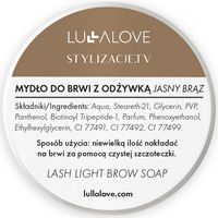 LULLALOVE JASNOBRĄZOWE MYDŁO DO STYLIZACJI BRWI Z ODŻYWKĄ 30ml
