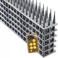 PLASTIKOWE KOLCE NA PTAKI GOŁĘBIE GĘSTE 6szt 3,06m